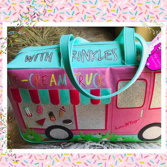 Betsey Johnson Ice Cream Truck Sprinkl Cooler Tote - Picture 2 of 8